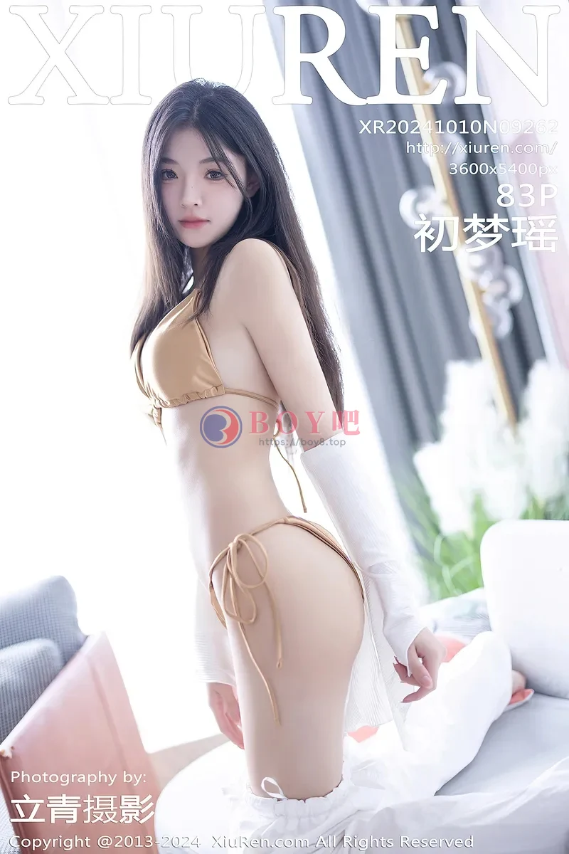 [XiuRen秀人网] NO.9262 模特初梦瑶性感金色比基尼+红色情趣内衣秀完美身材诱惑写真-BOY吧