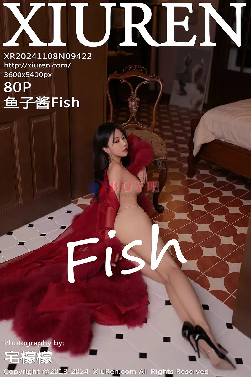 [XiuRen秀人网] NO.9422 模特鱼子酱Fish红玫瑰主题红色吊带连衣裙秀曼妙身姿迷人诱惑写真-BOY吧