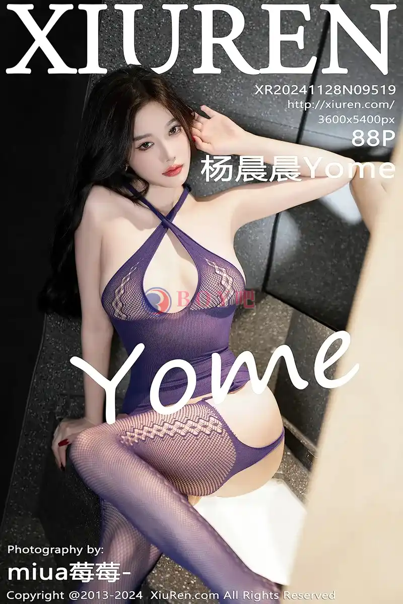 [XiuRen秀人网] NO.9519 女神杨晨晨Yome性感紫色轻透情趣服饰秀丰腴身材完美诱惑写真-BOY吧