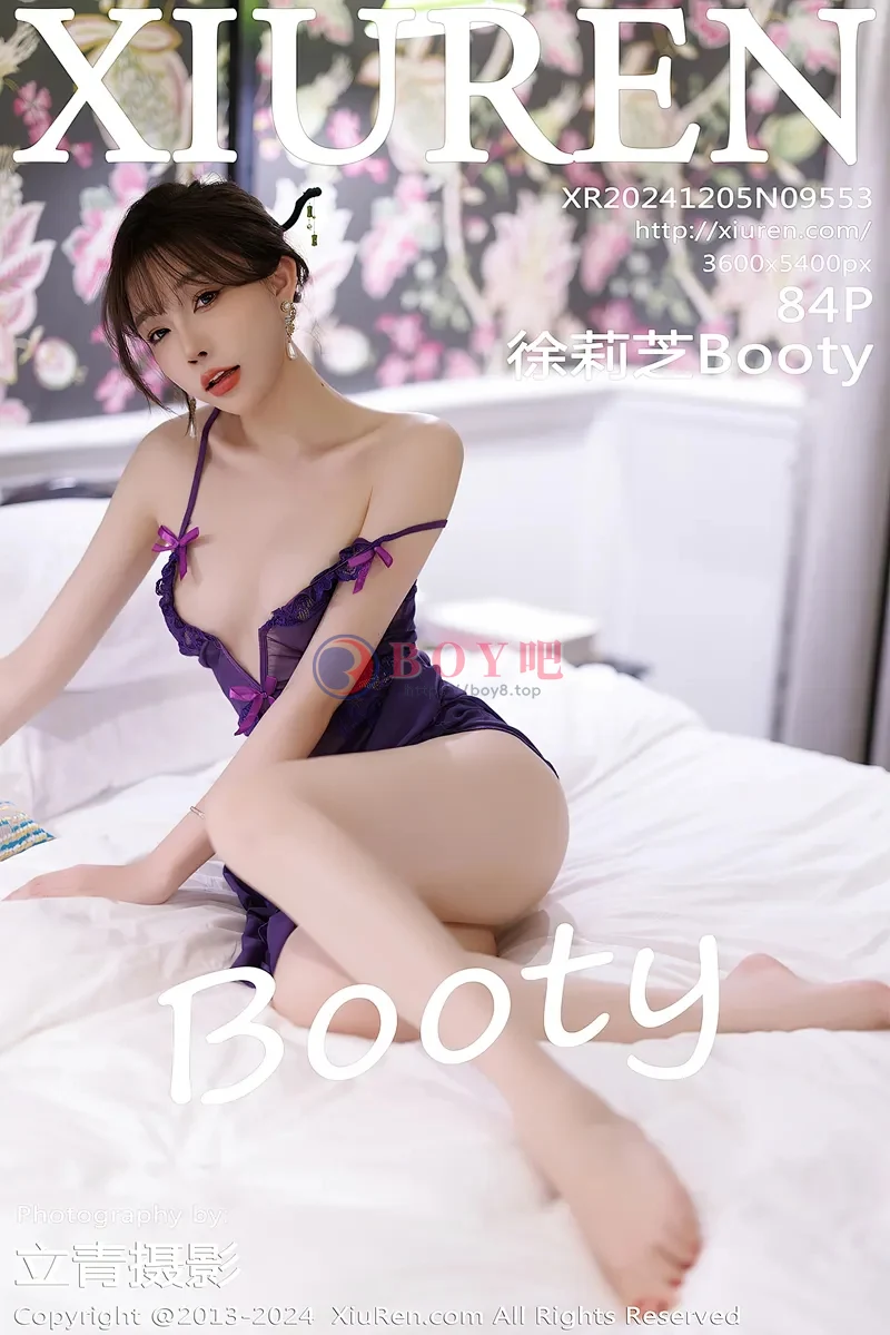 [XiuRen秀人网] NO.9553 女神徐莉芝Booty性感花色旗袍+紫色连衣裙秀曼妙身姿诱惑写真-BOY吧
