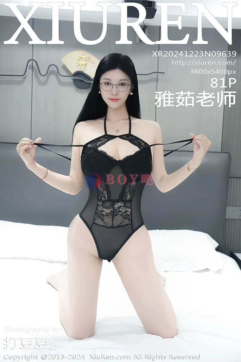[XiuRen秀人网] NO.9639 模特雅茹老师性感黑色西服露黑色情趣内衣秀柔美身姿诱惑写真-BOY吧
