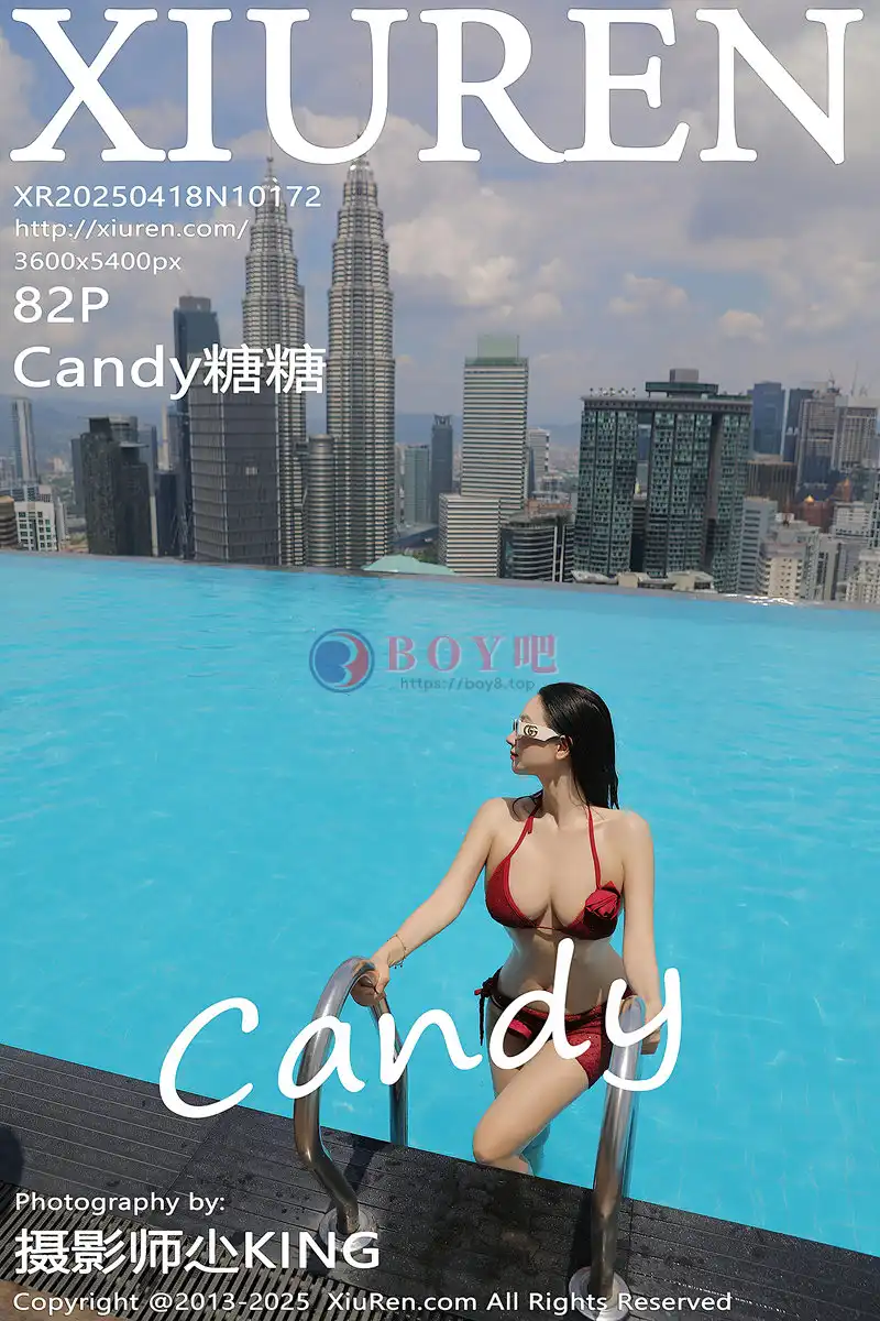 [XiuRen秀人网] NO.10172 模特Candy糖糖泳池场景性感红色比基尼服饰秀丰腴身材诱惑写真-BOY吧