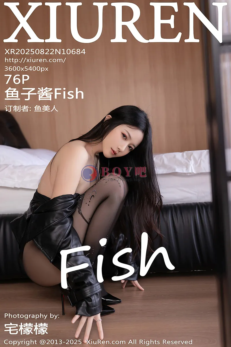 [XiuRen秀人网] NO.10684 模特鱼子酱Fish黑色高叉连体衣配超薄黑丝秀曼妙身材诱惑写真-BOY吧