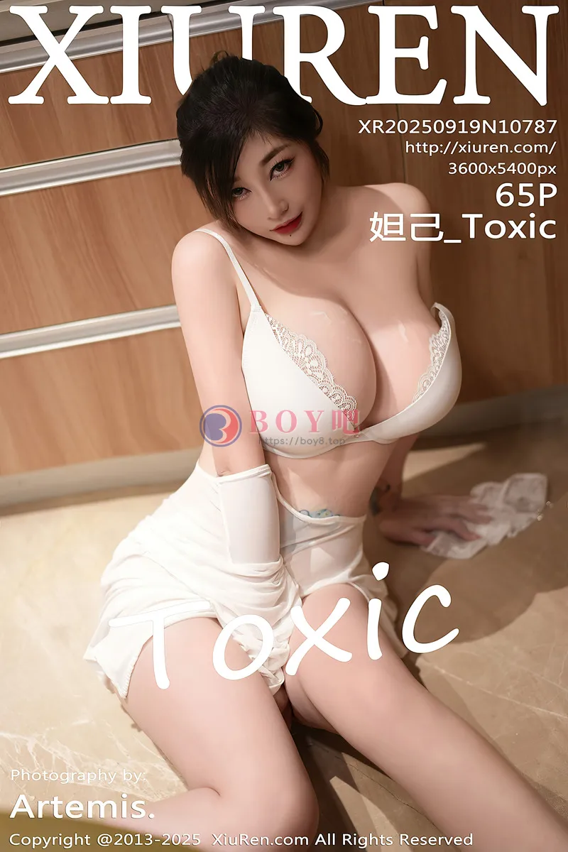 [XiuRen秀人网] NO.10787 女神妲己_Toxic性感白色薄纱露白色情趣内衣秀丰满身材诱惑写真-BOY吧
