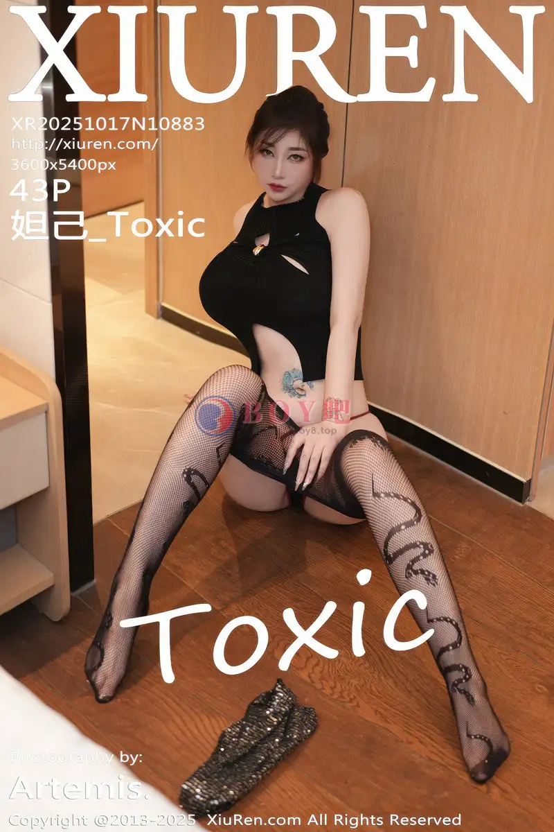 [XiuRen秀人网] NO.10883 女神妲己_Toxic性感黑色情趣服饰配黑丝网袜秀丰腴身材诱惑写真-BOY吧