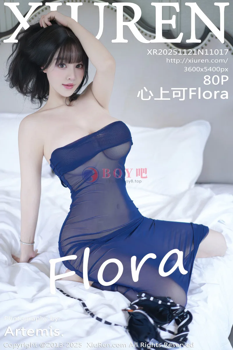 [XiuRen秀人网] NO.11017 女神朱可儿Flora性感黑色薄透裙露蓝色比基尼秀雪峰美臀诱惑写真-BOY吧