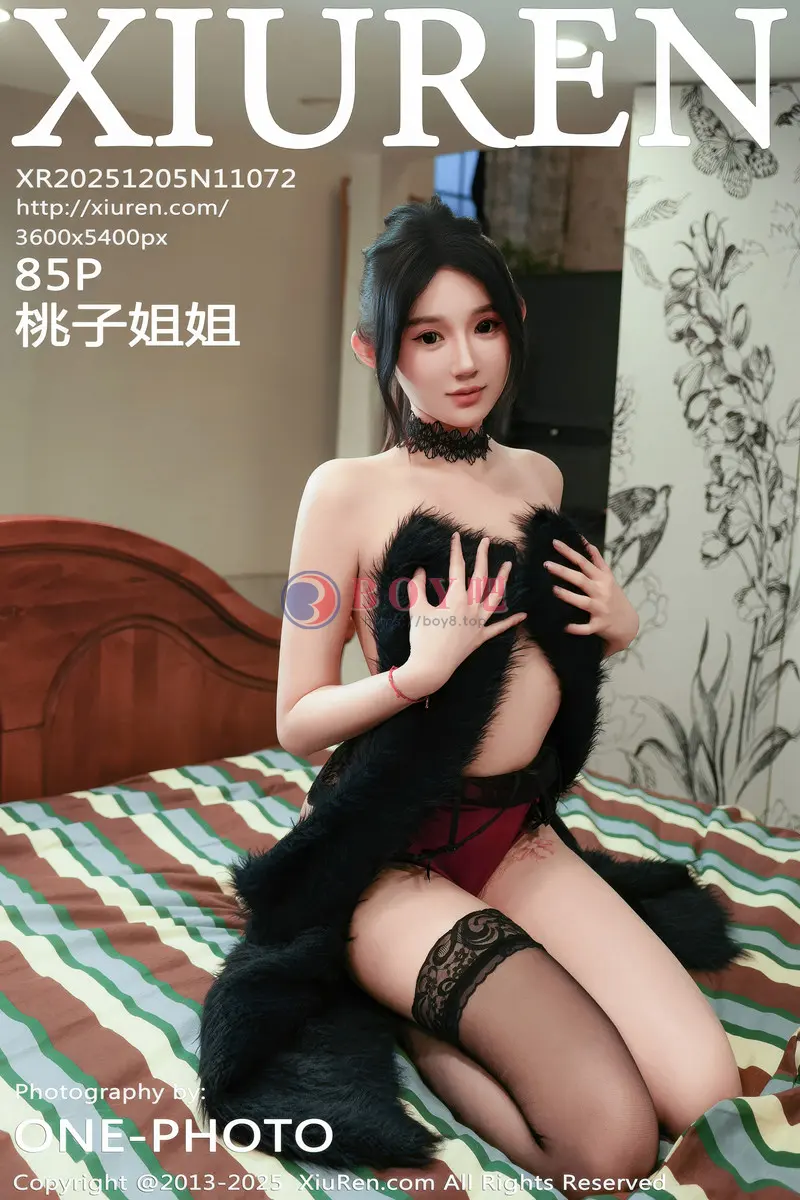 [XiuRen秀人网] NO.11072 模特桃子姐姐性感红色吊带配黑色丝袜秀高挑曼妙身材诱惑写真-BOY吧