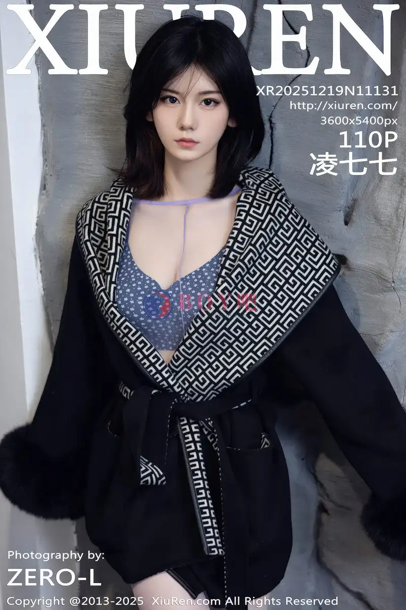 [XiuRen秀人网] NO.11131 模特凌七七性感紫色超薄连体丝袜露圆点内衣秀曼妙身材诱惑写真-BOY吧