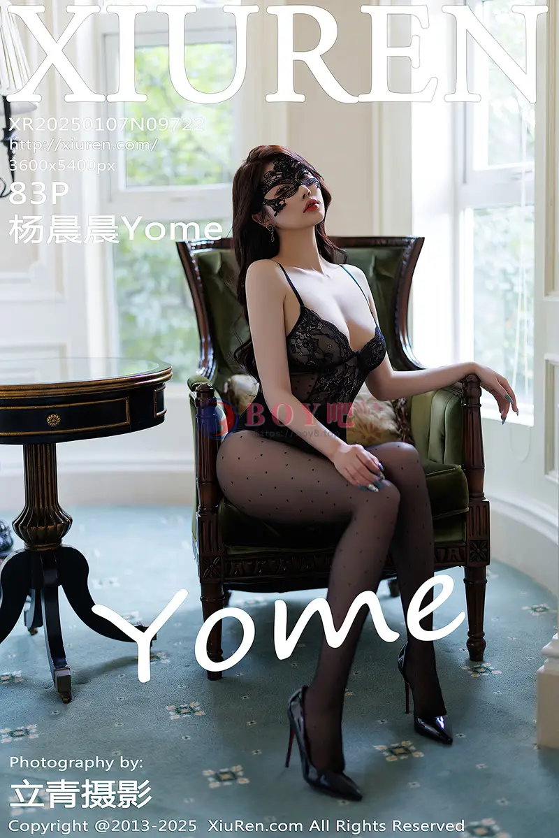 [XiuRen秀人网] NO.9722 女神杨晨晨Yome性感白色情趣内衣配白丝吊袜秀丰腴身材诱惑写真-BOY吧