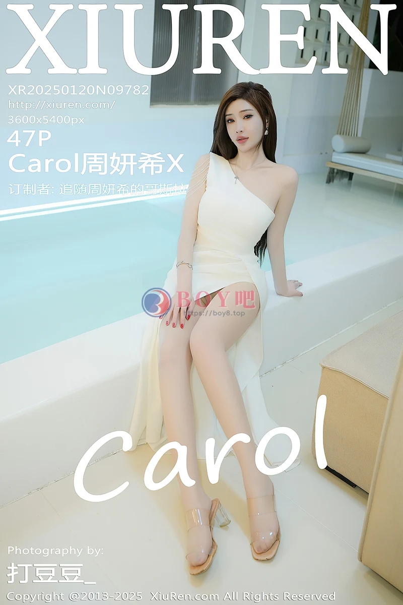 [XiuRen秀人网] NO.9782 女神Carol周妍希浴室场景白色礼服配超薄肉丝秀丰满身材诱惑写真-BOY吧