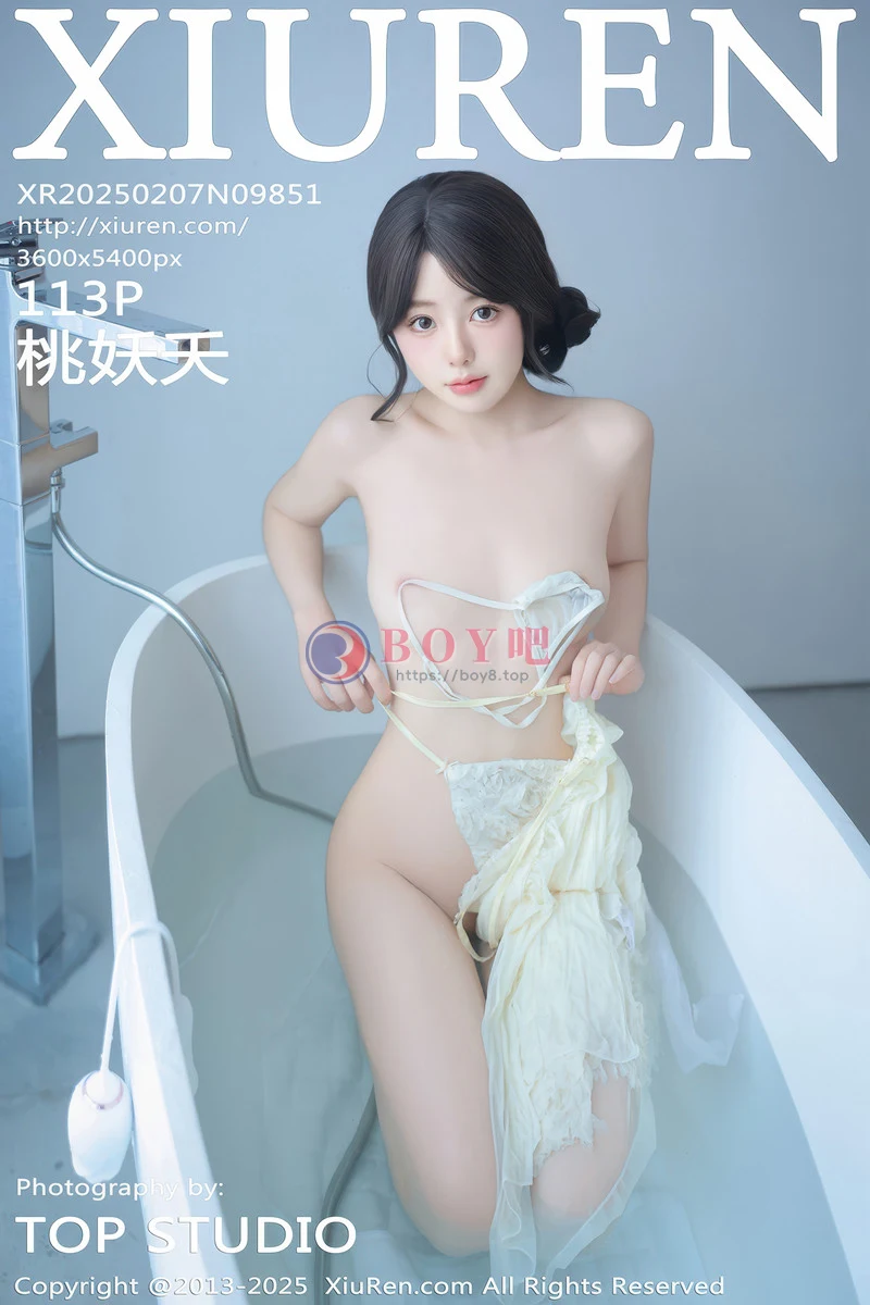 [XiuRen秀人网] NO.9851 模特桃妖夭浴室性感浅色连衣短裙配白丝袜湿身秀惹火身材诱惑写真 - BOY吧-BOY吧