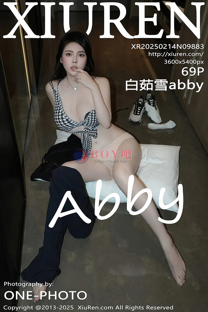 [XiuRen秀人网] NO.9883 模特白茹雪abby性感黑色露肩连衣短裙秀丰腴身材完美诱惑写真-BOY吧