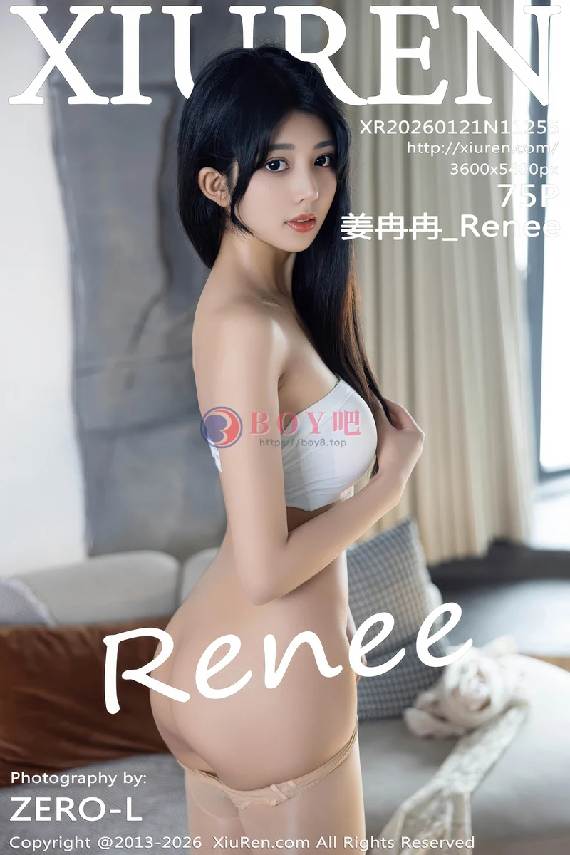 [XiuRen秀人网] NO.11255 模特姜冉冉_Renee@白色连衣短裙配超薄肉丝秀柔美身姿诱惑写真-BOY吧