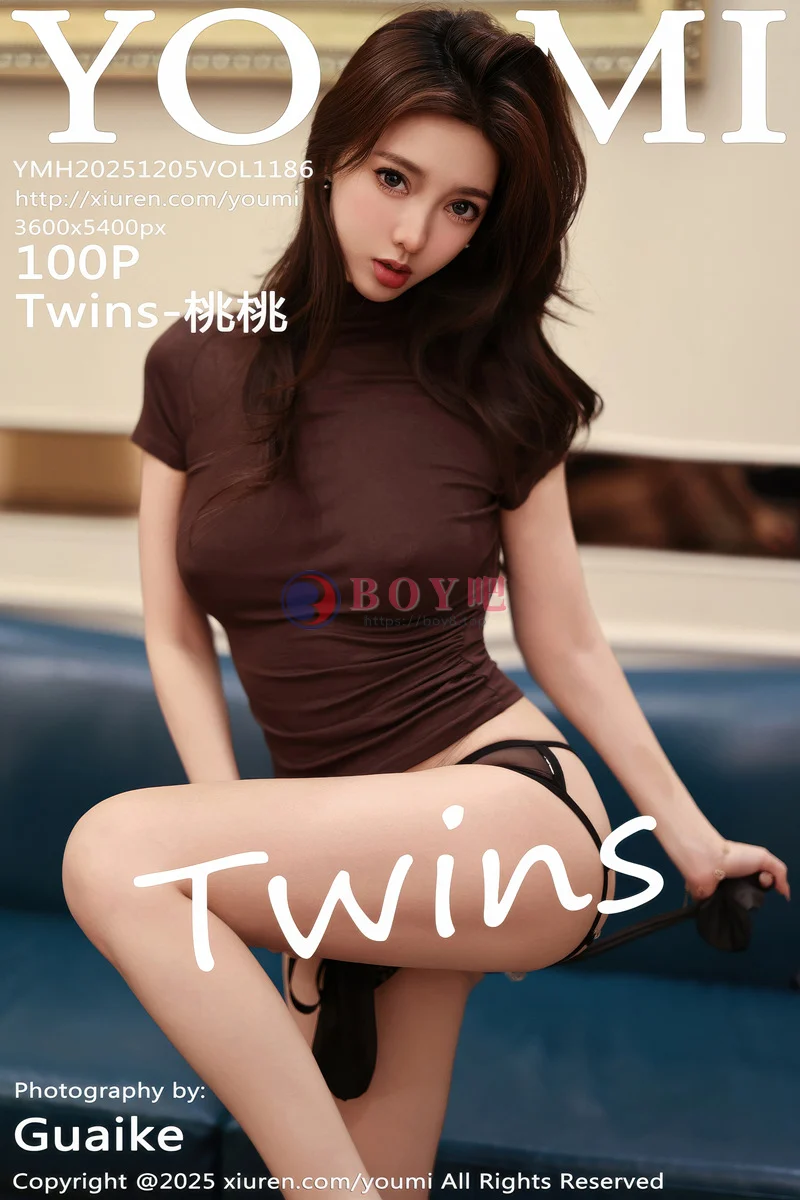 [YouMi尤蜜荟] Vol.1186 模特Twins-桃桃性感黑色西服配黑丝吊袜秀曼妙身姿迷人诱惑写真-BOY吧