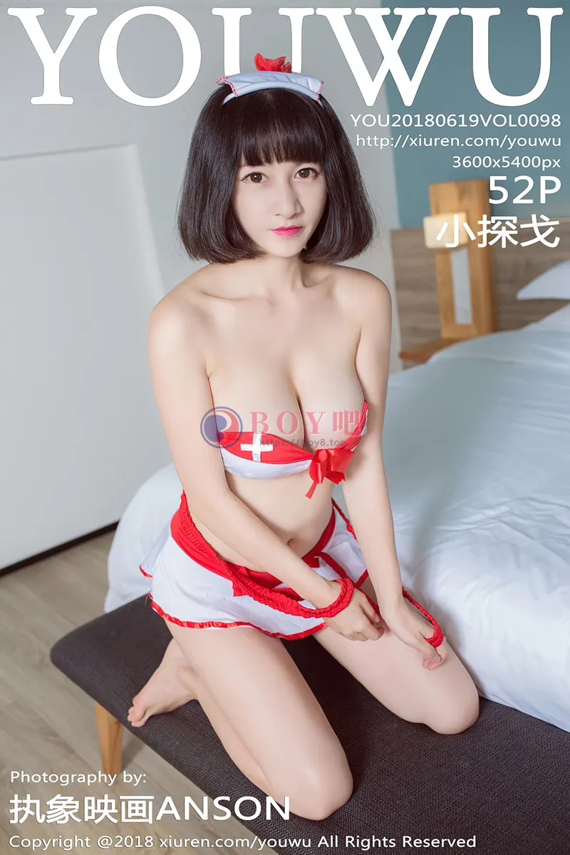 [YouWu尤物馆] Vol.098 嫩模小探戈性感护士装+三点式比基尼秀完美身材诱惑写真-BOY吧