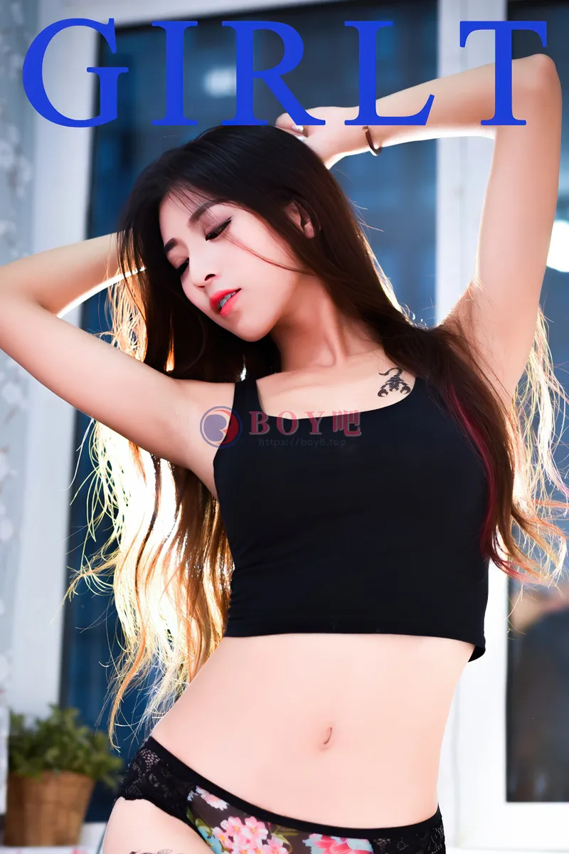 [Girlt果团网] TG.011 纹身嫩模有位伊人居家白色内衣秀美乳蝎子纹身诱惑写真-BOY吧