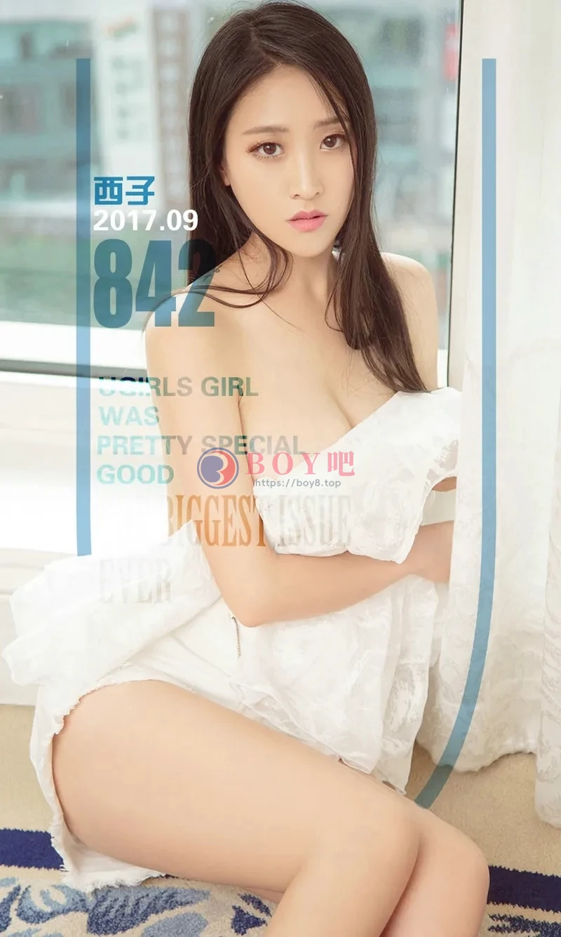 [Ugirls爱尤物] NO.842 嫩模西子居家东京热高叉连体衣加黑色蕾丝内衣完美诱惑写真-BOY吧