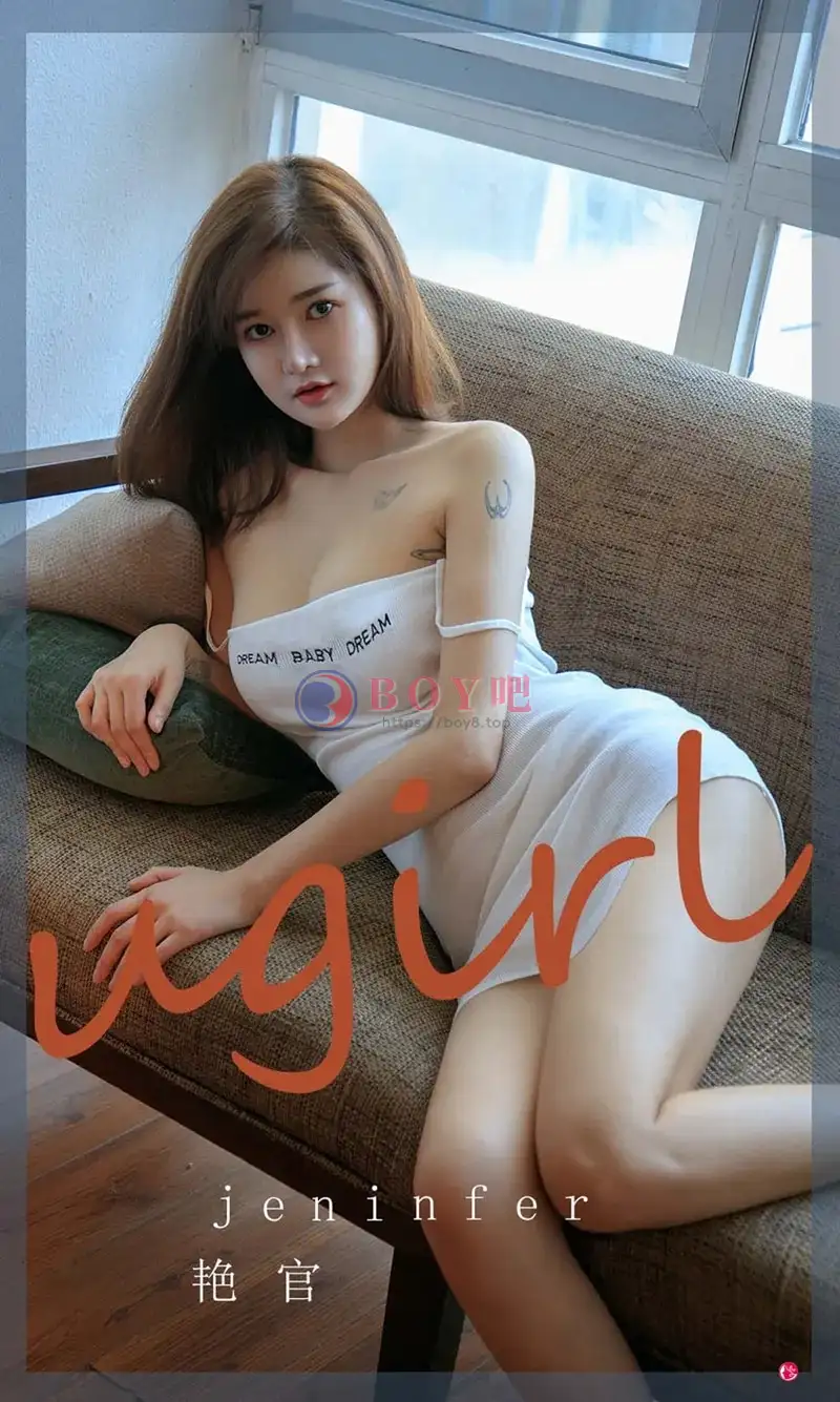 [Ugirls爱尤物] NO.2265 模特Jeninfer私房薄纱服饰秀蕾丝内衣+白色抹胸吊带诱惑写真-BOY吧