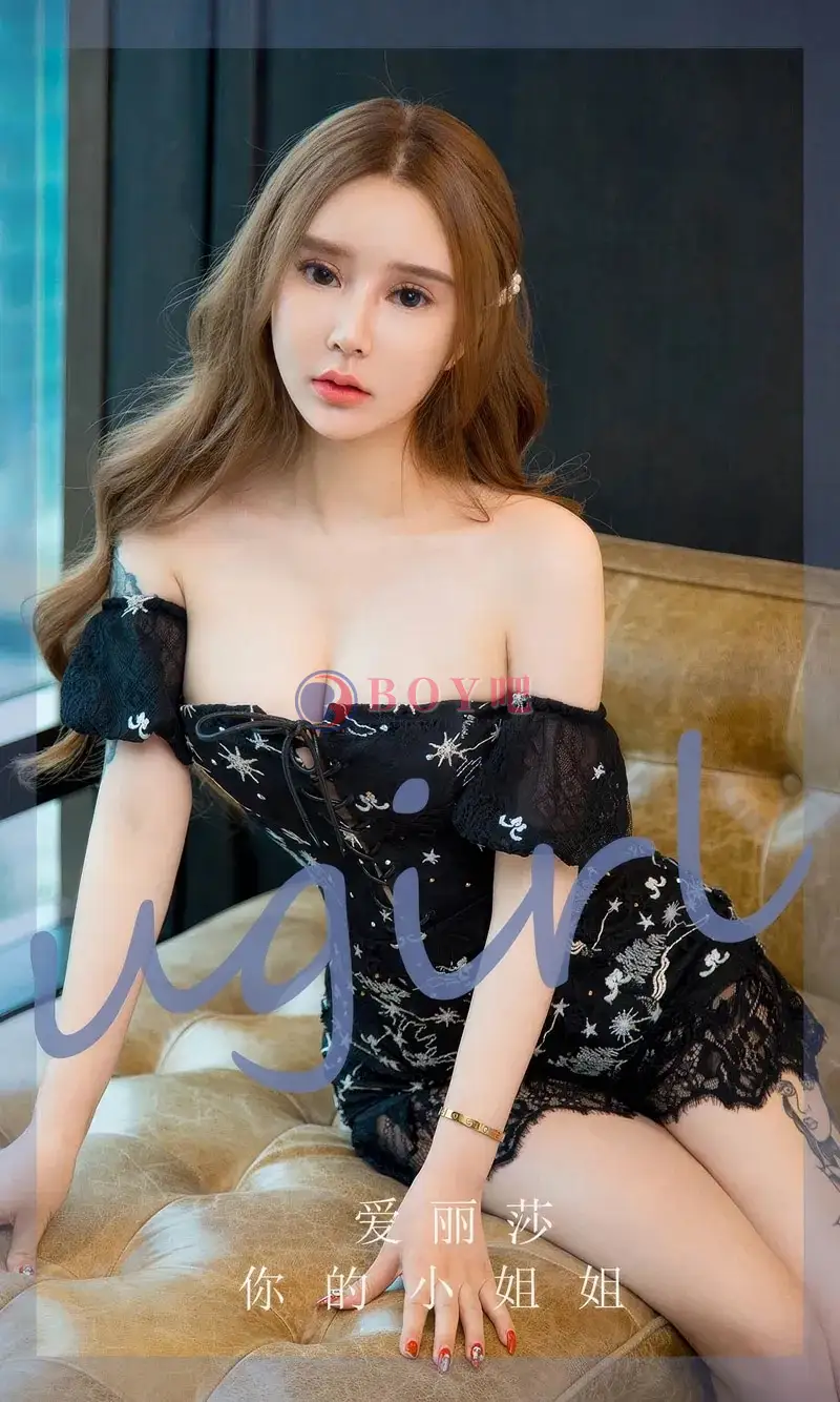 [Ugirls爱尤物] NO.2872 模特爱丽莎黑色高叉连体衣+粉色蕾丝睡裙秀曼妙身姿诱惑写真-BOY吧