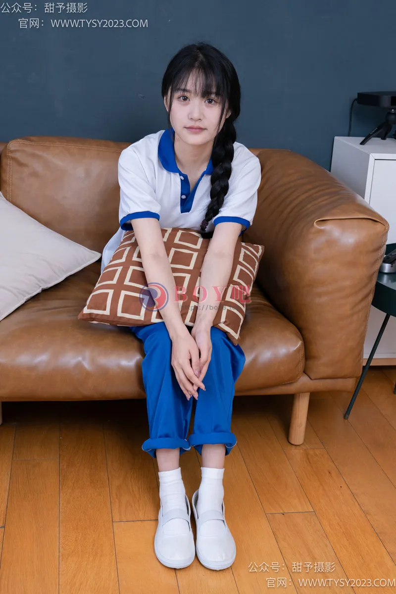 甜予摄影 2024.08.28 NO.091 澜澜-校服、白布鞋、板鞋、白棉袜、短肉丝、裸足 [135P+2V-4.28GB]-BOY吧