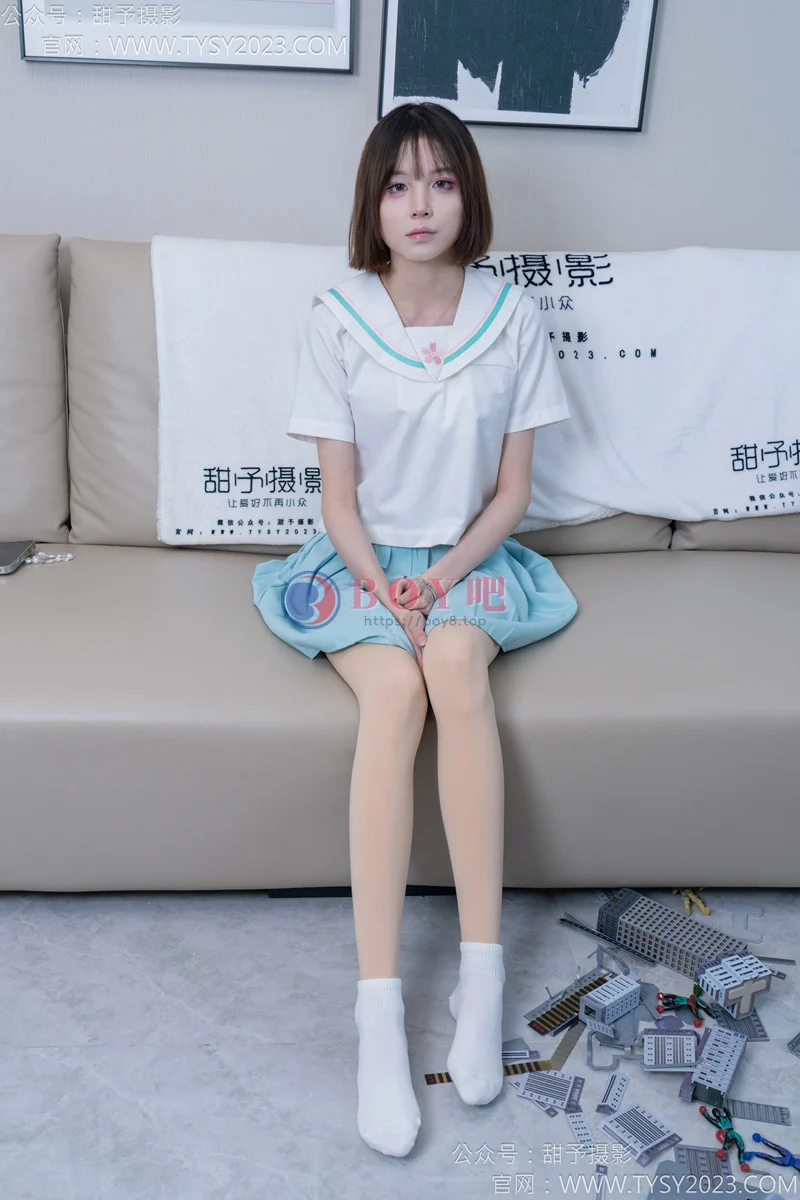 甜予摄影 2025.03.28 NO.182 珞珞-板鞋、白棉袜、厚肉丝、小人国剧情 [134P+2V-5.15GB]-BOY吧